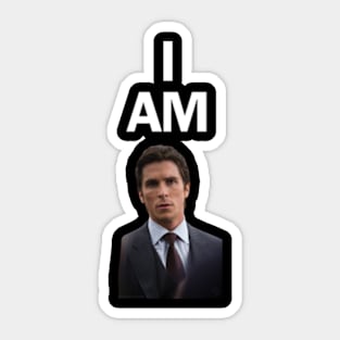 I AM Christian Bale Sticker
